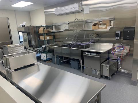 Henri Bergeron School Stainless Steel Kitchen and Appliances for Food Prep
